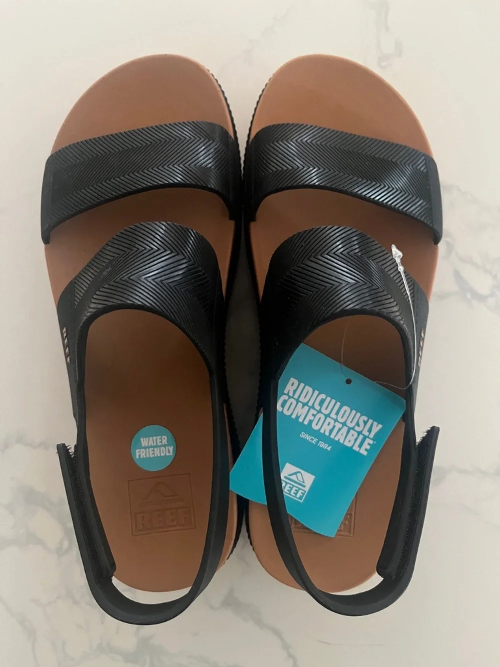 Reef Water Vista Higher | Black/Cognac | Size 9 | NWT - Picture 13 of 15